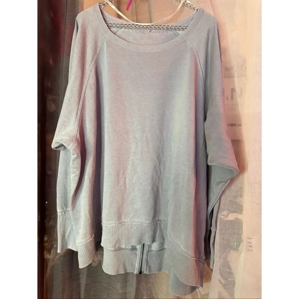 Grey CK Calvin Klein  off shoulder legging crewneck pullover sweatshirt  plus 3x